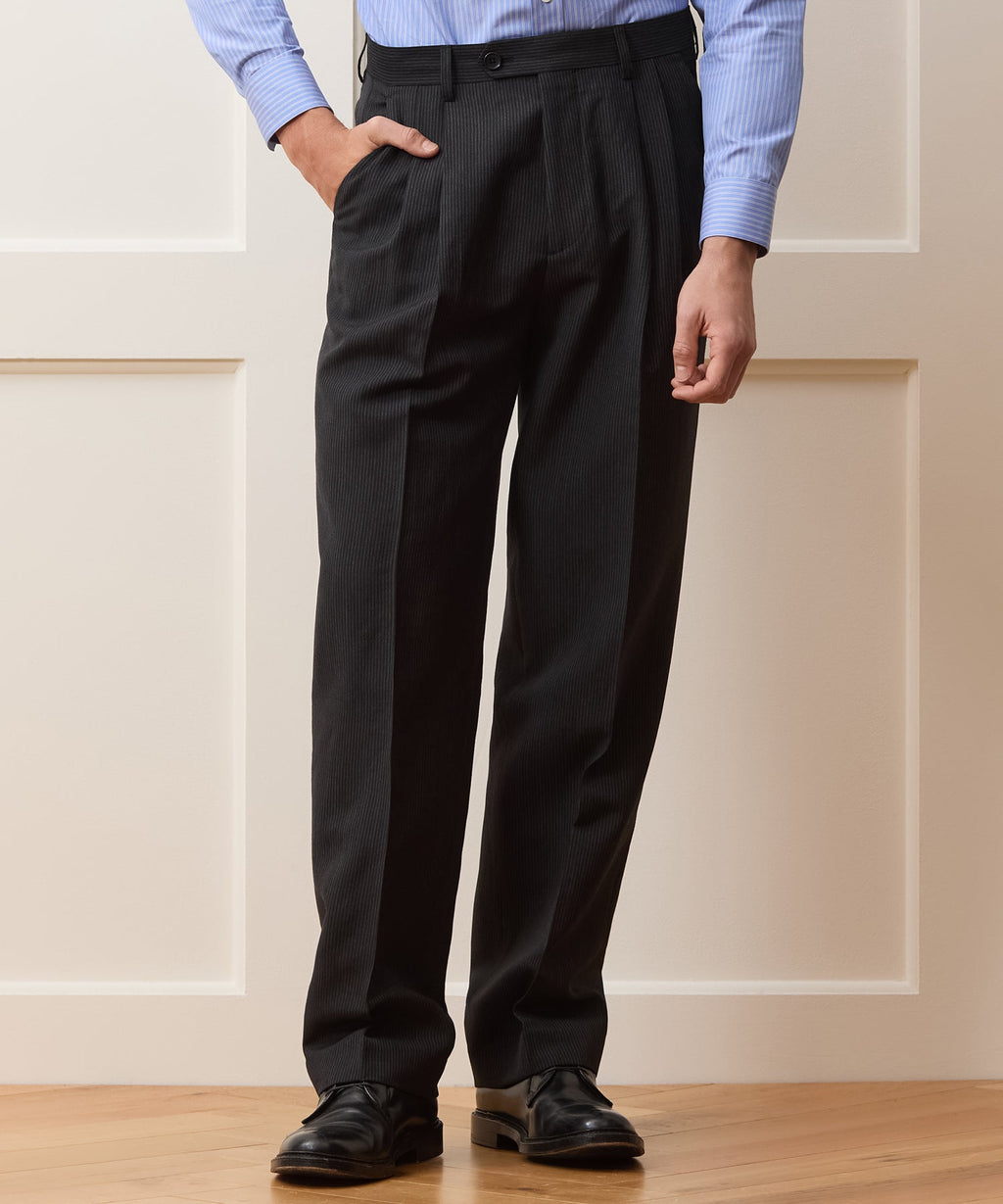 Italian Striped Linen Wythe Trouser