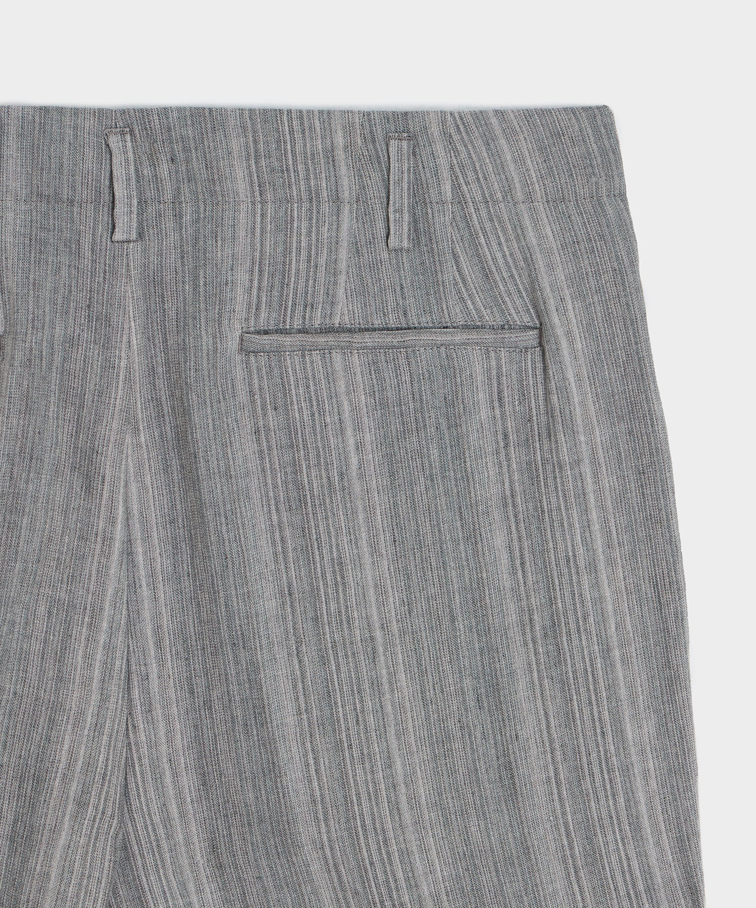 Italian Multi-Stripe Linen Hollywood Trouser