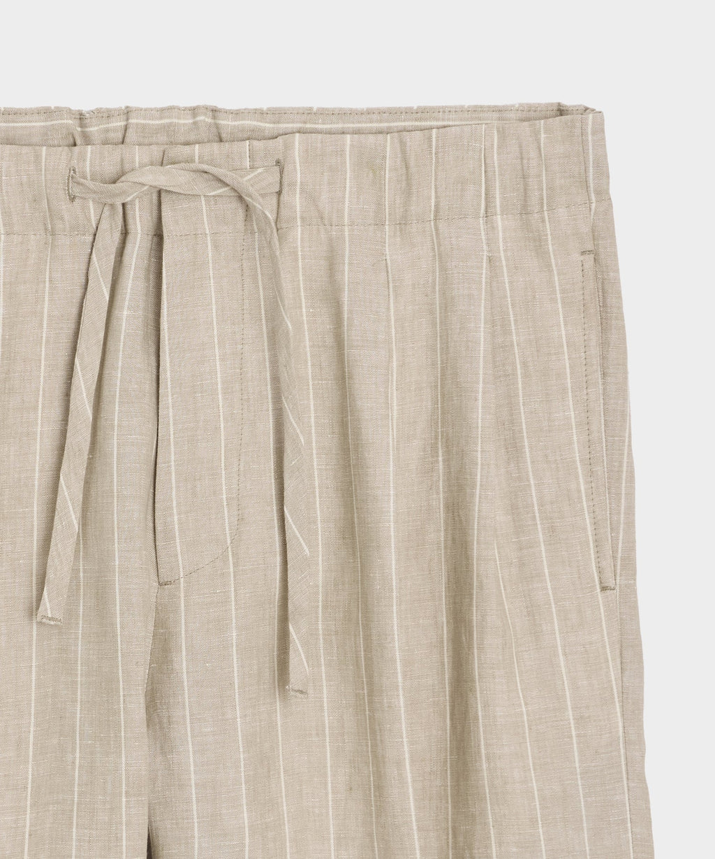 Italian Linen Pinstripe Leisure Short