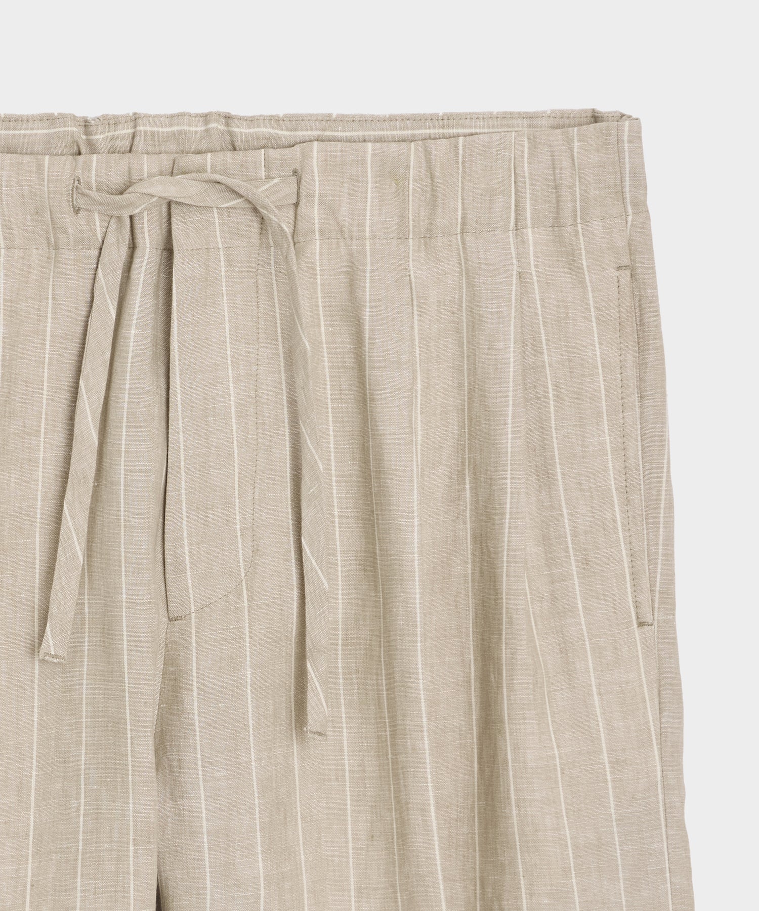 Italian Linen Pinstripe Leisure Short