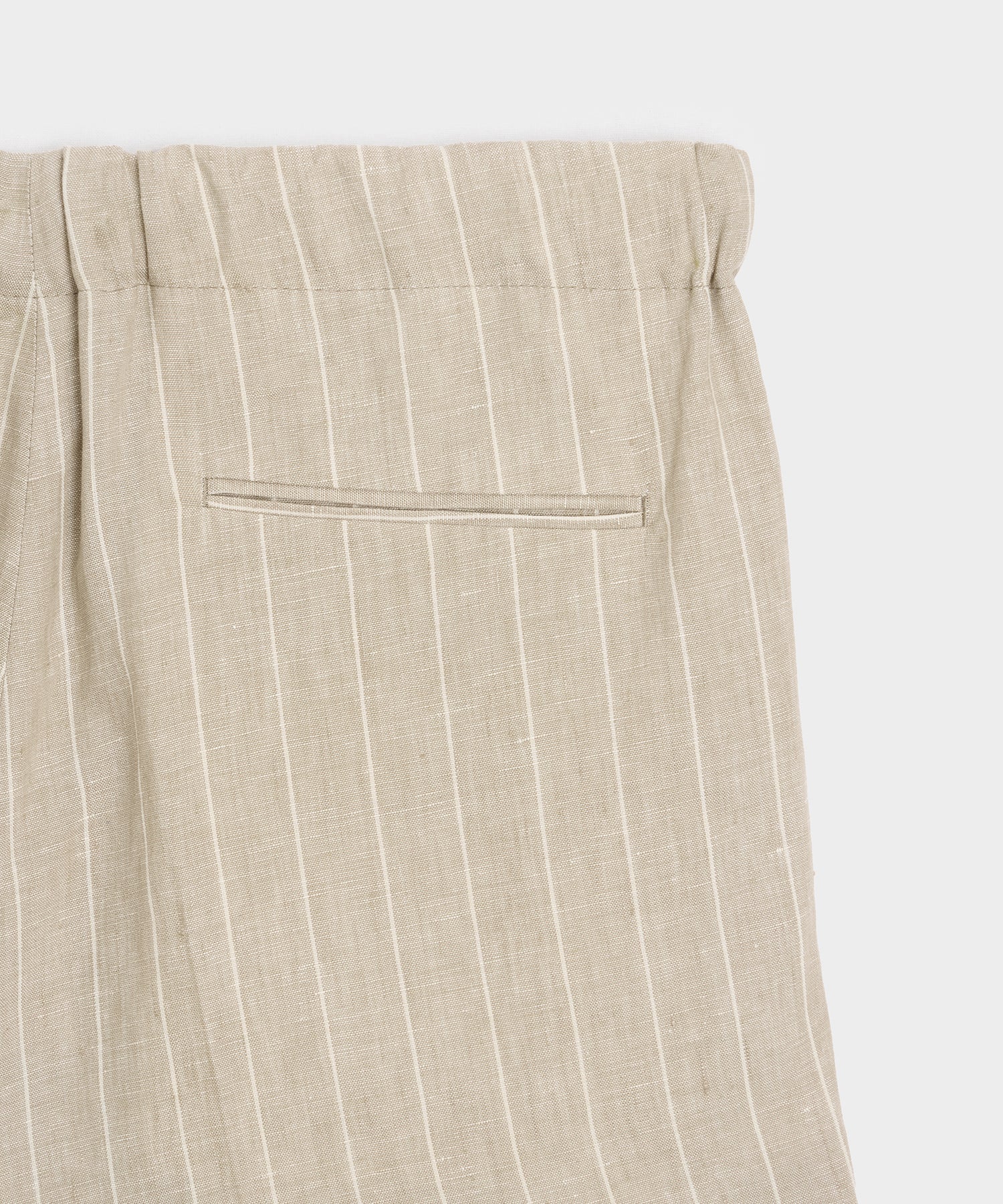 Italian Linen Pinstripe Leisure Short