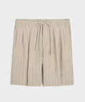 Italian Linen Pinstripe Leisure Short