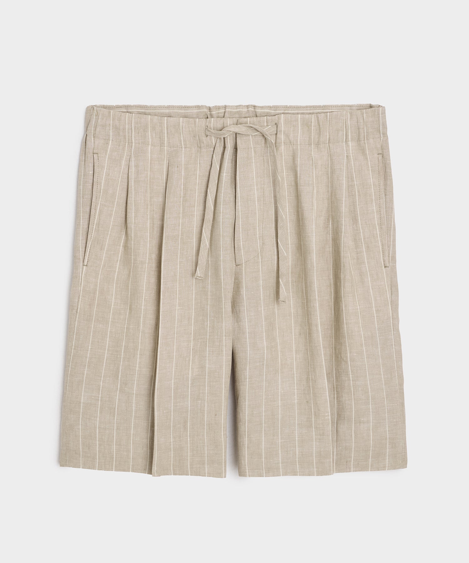 Italian Linen Pinstripe Leisure Short