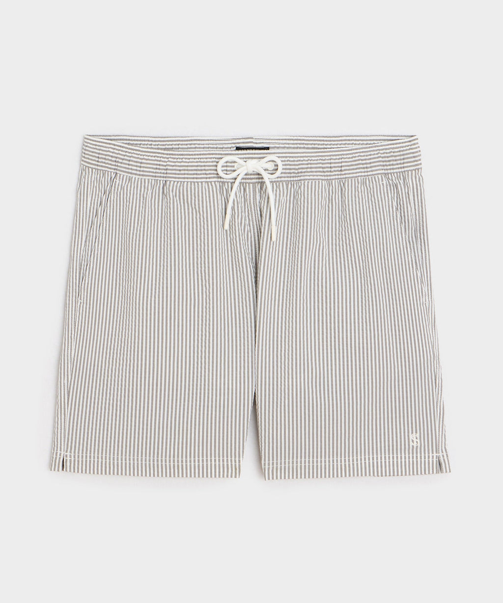 5" Seersucker Montauk Swim Trunk