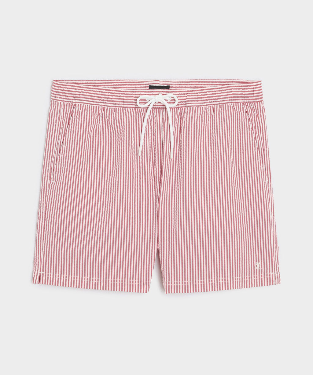 5" Seersucker Montauk Swim Trunk