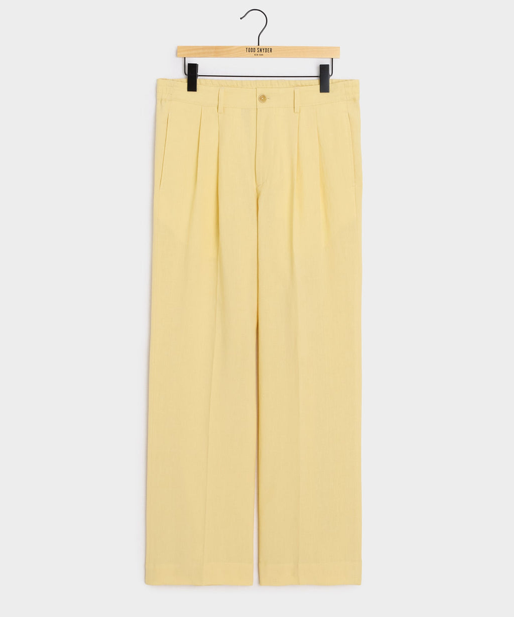 Italian Sueded Linen Gaucho Pant