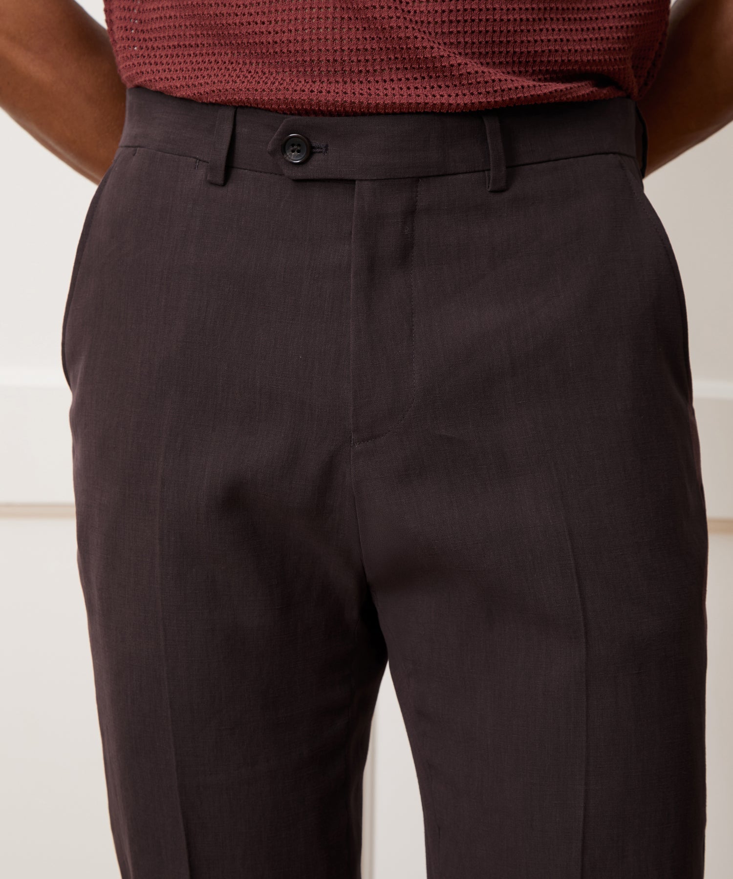 Italian Sueded Linen Sutton Trouser