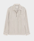 Striped Linen Popover Shirt