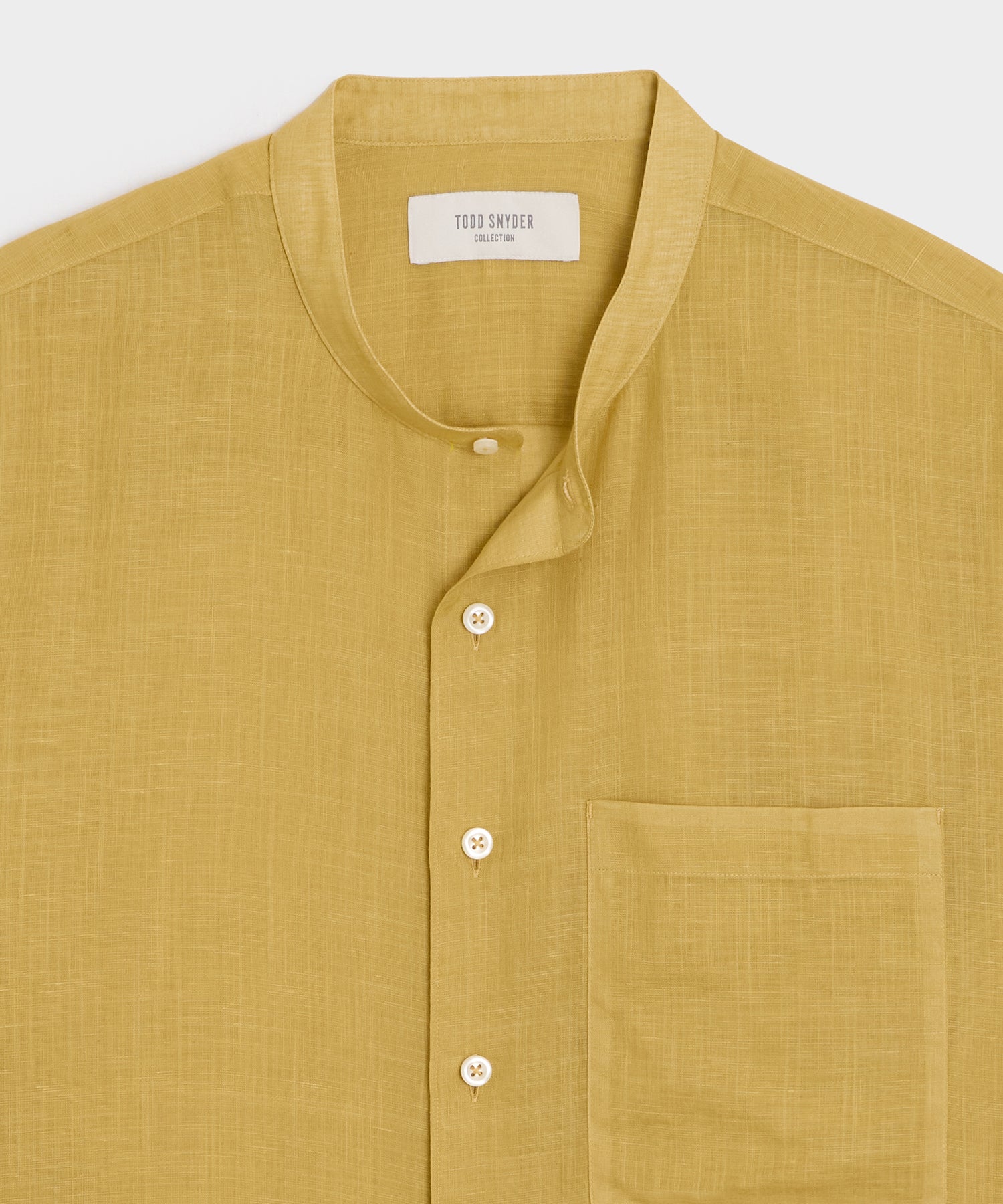 Voile Band Collar Big Shirt