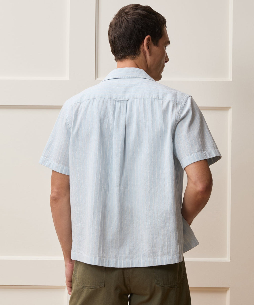Jacquard Indigo Capri Shirt