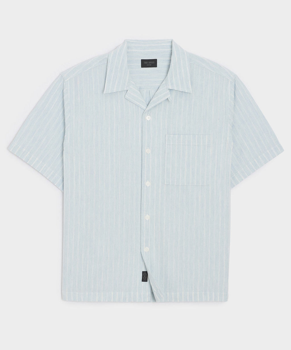 Jacquard Indigo Capri Shirt