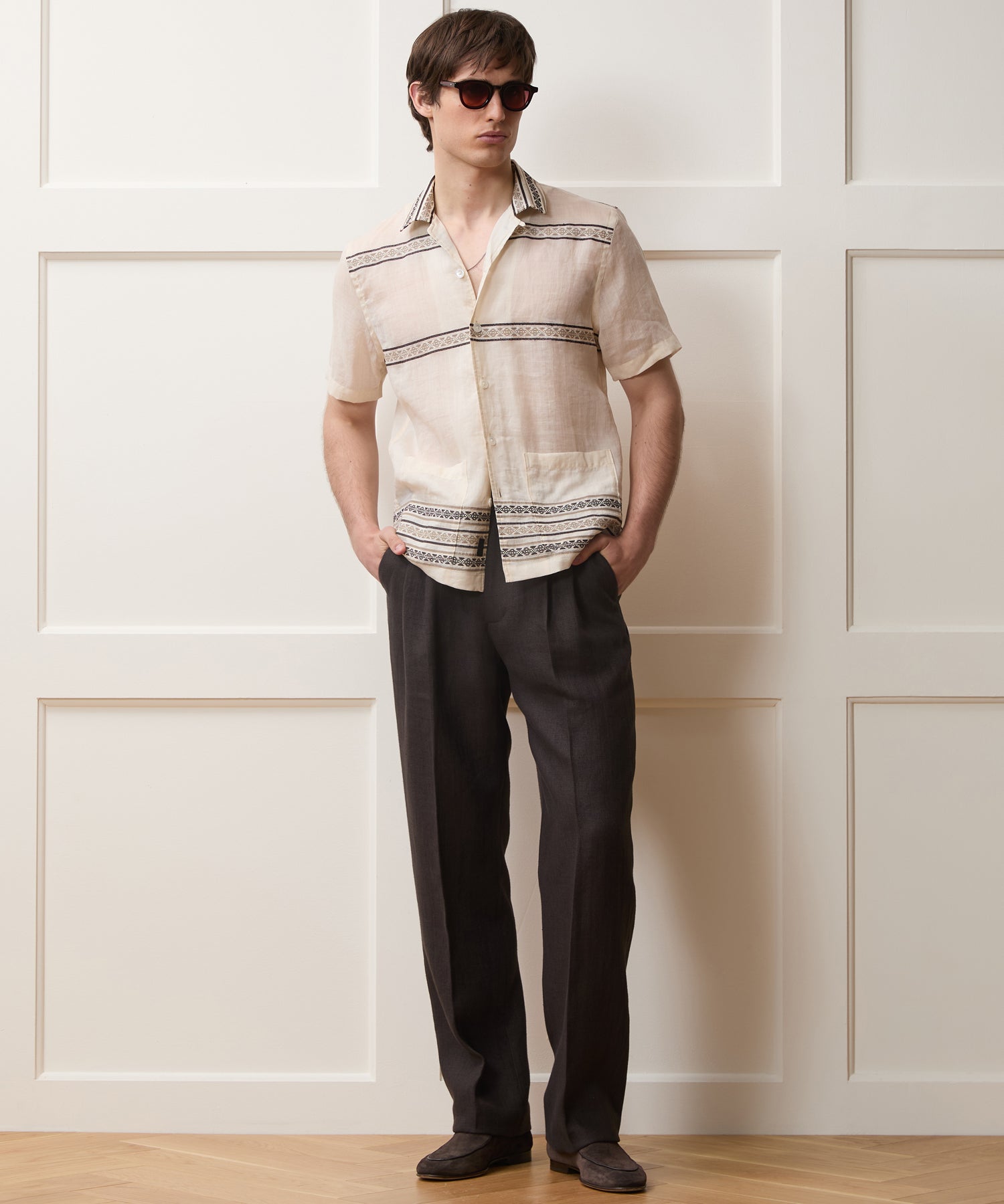 Embroidered Guayabera Shirt