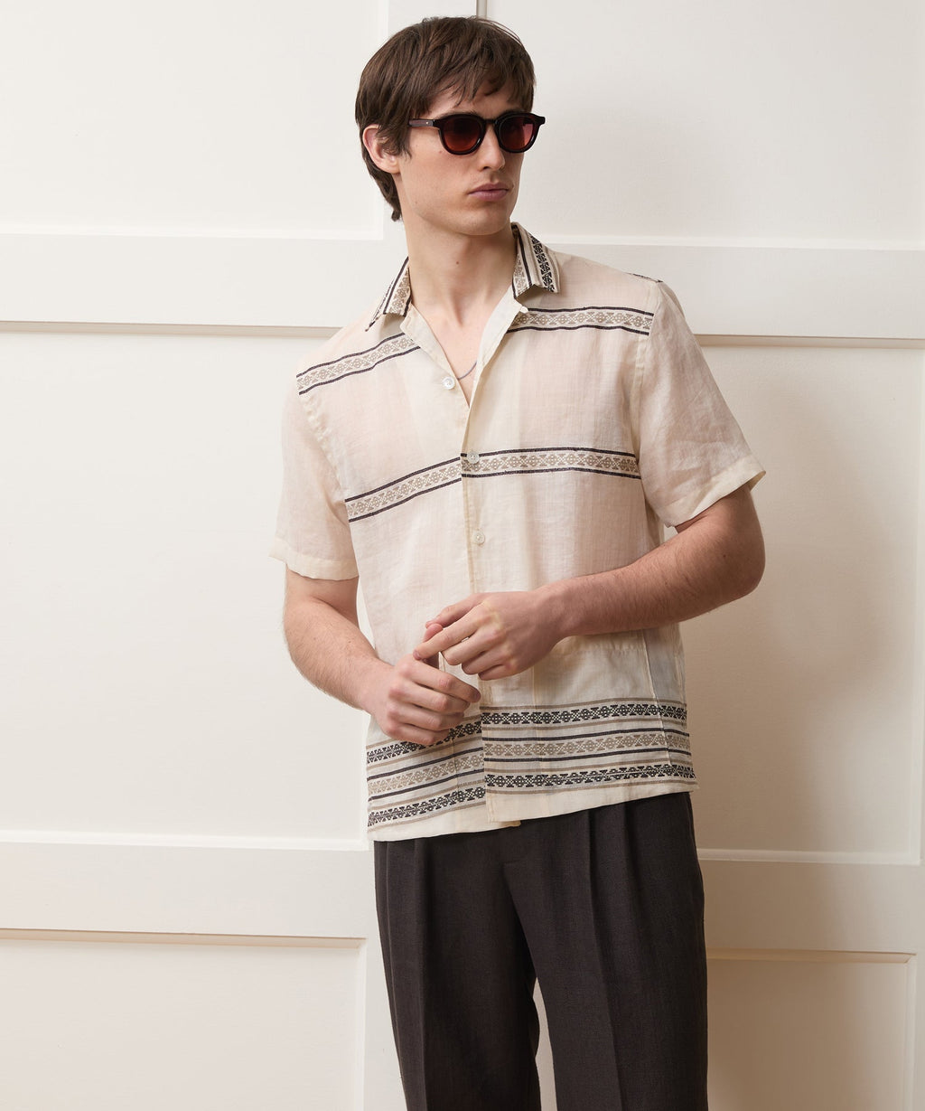 Embroidered Guayabera Shirt