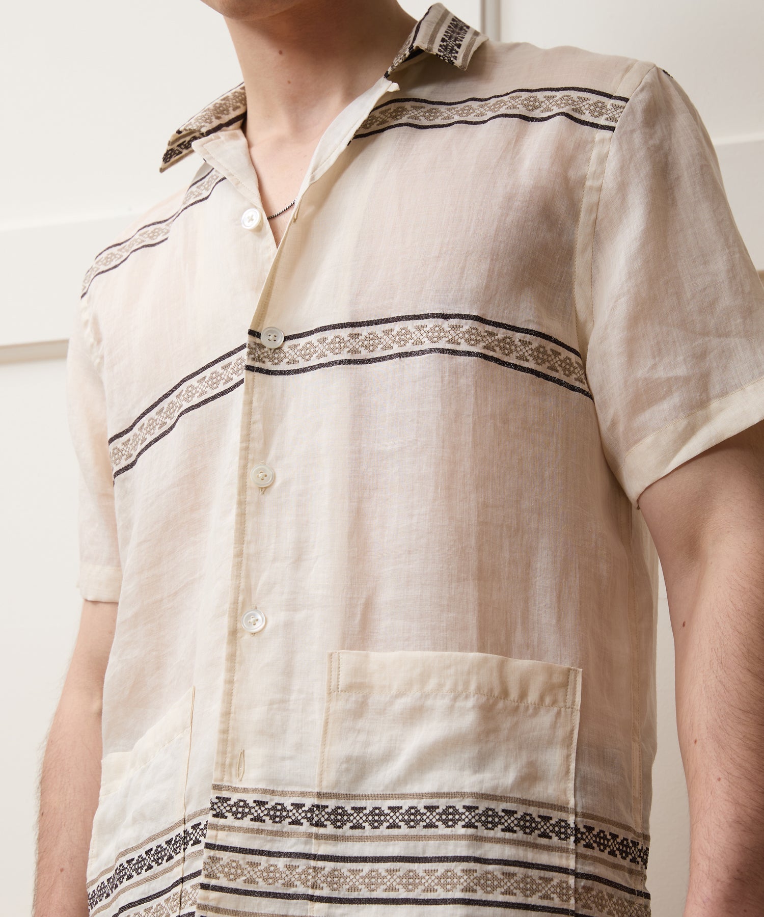 Embroidered Guayabera Shirt