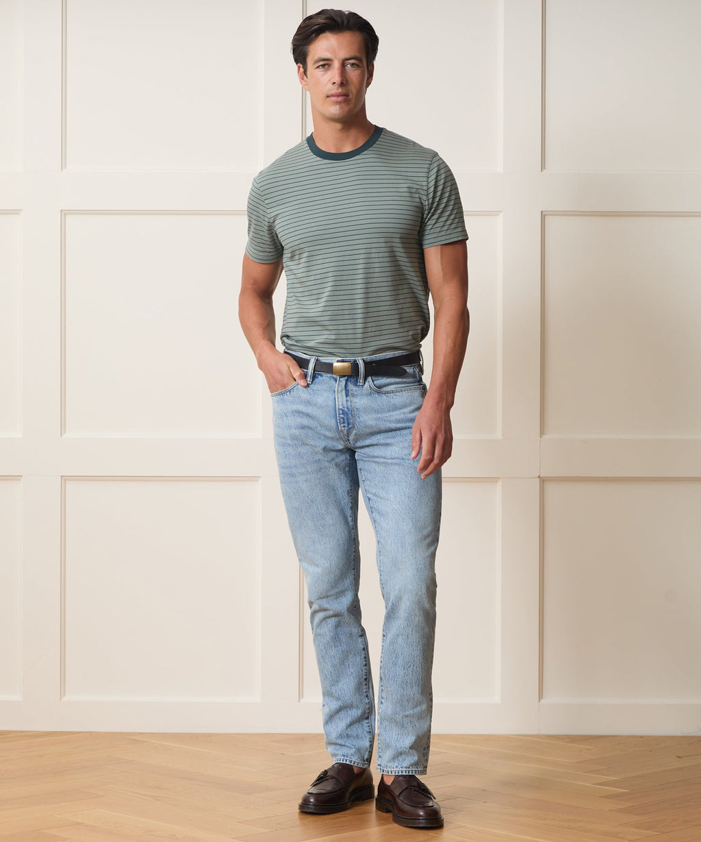 Slim Fit Jean in Washed Blue