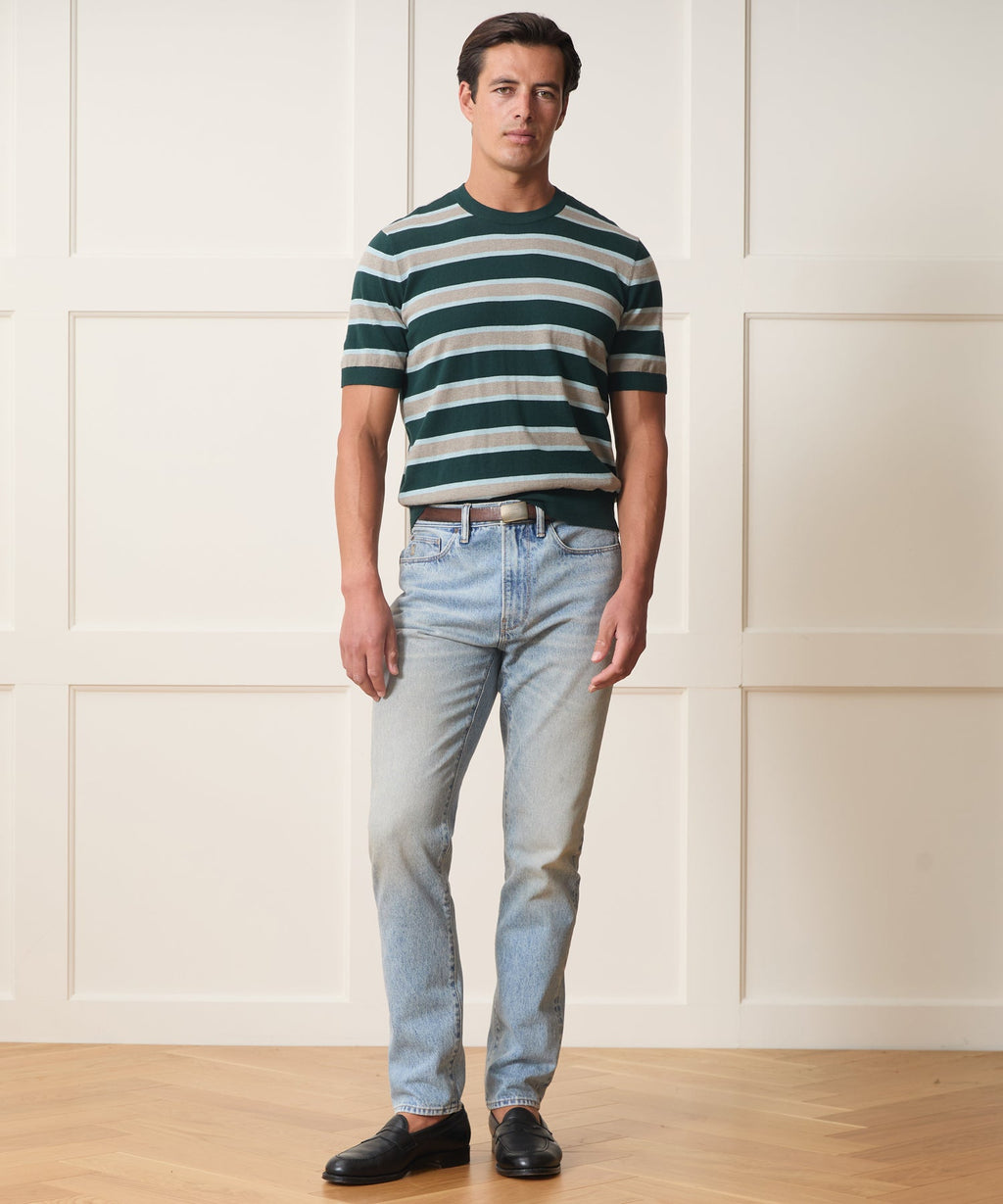 High-Rise Slim Fit Jean in Light Indigo