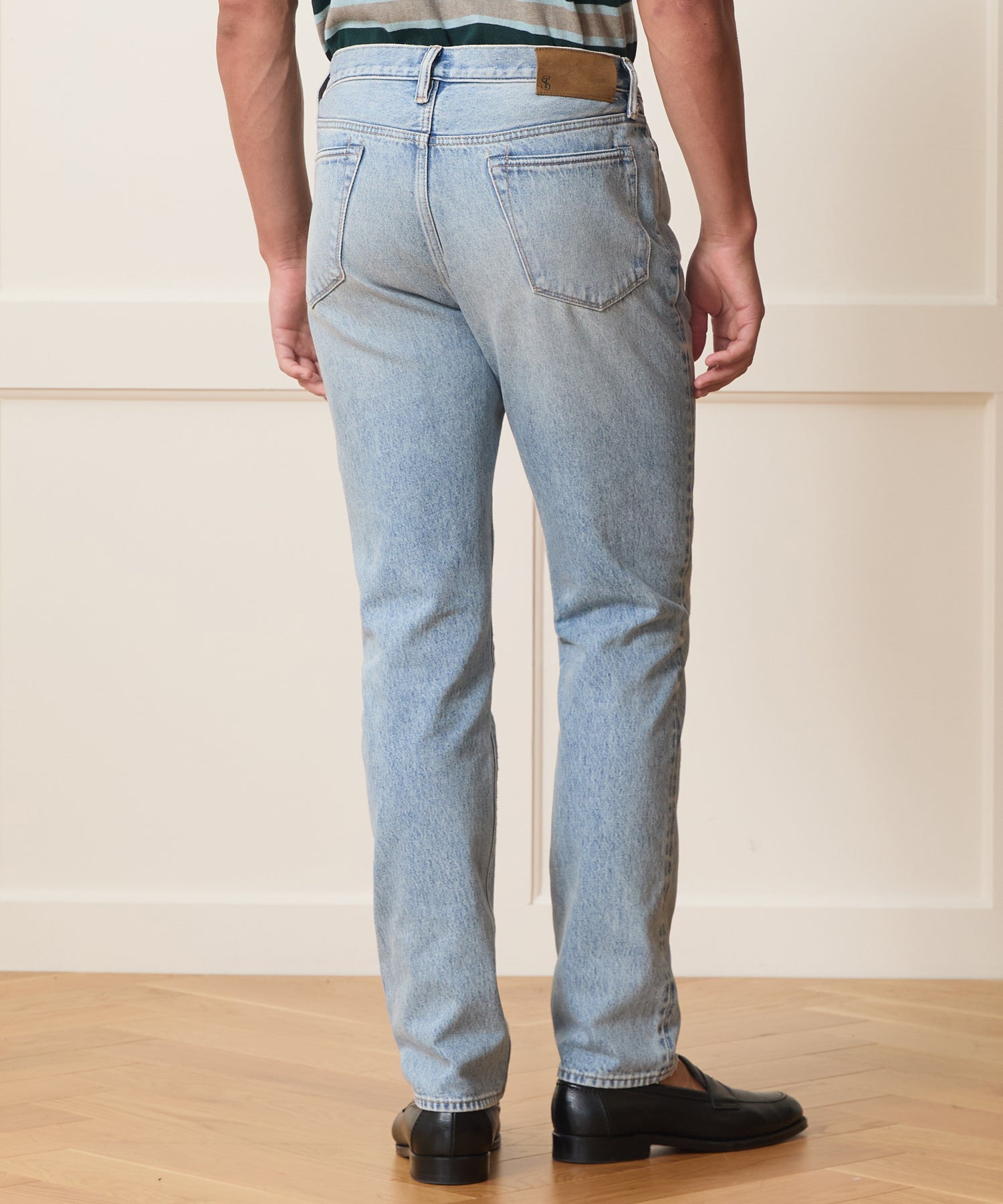High-Rise Slim Fit Jean in Light Indigo