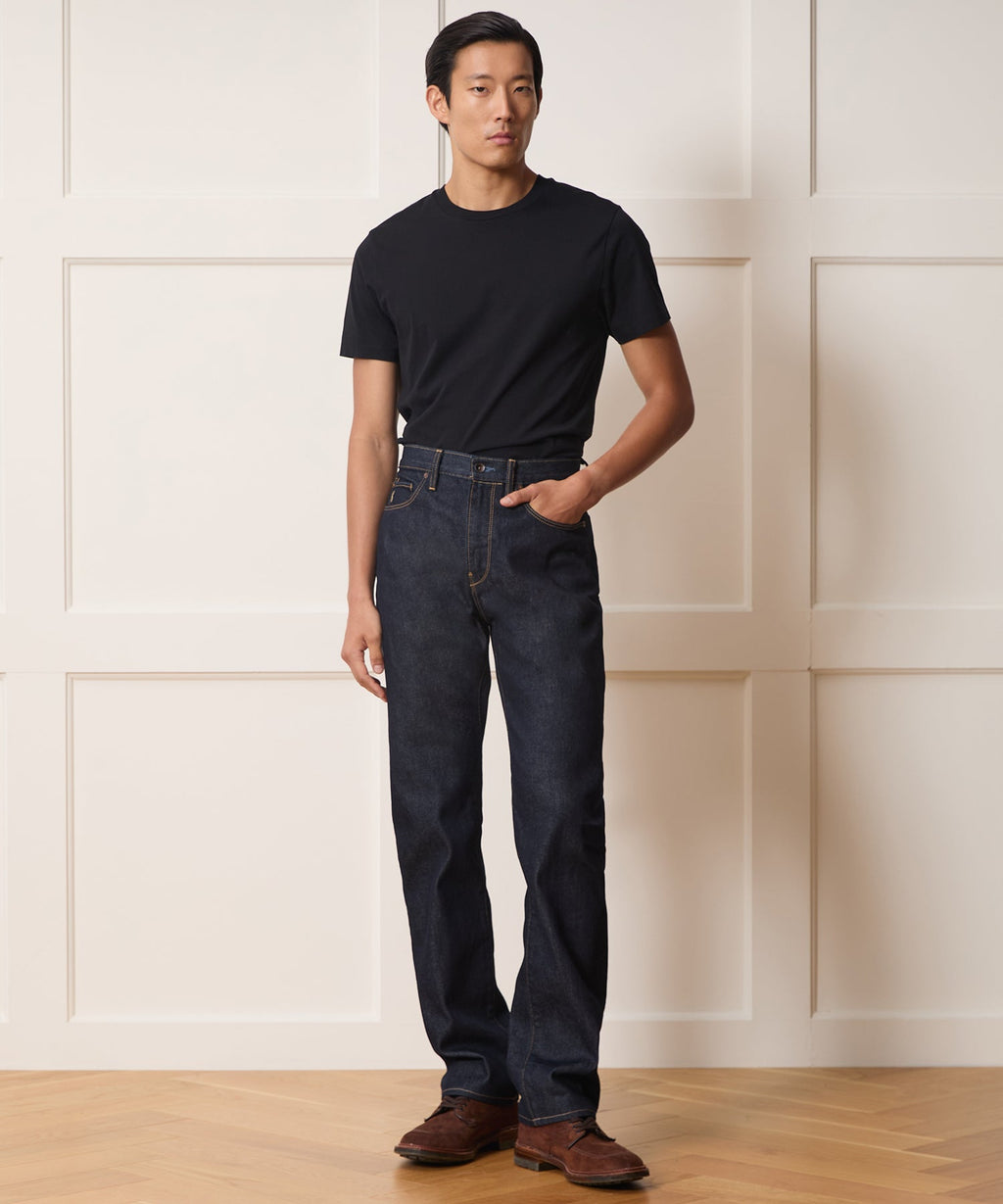 Straight Fit Jean in Indigo Rinse