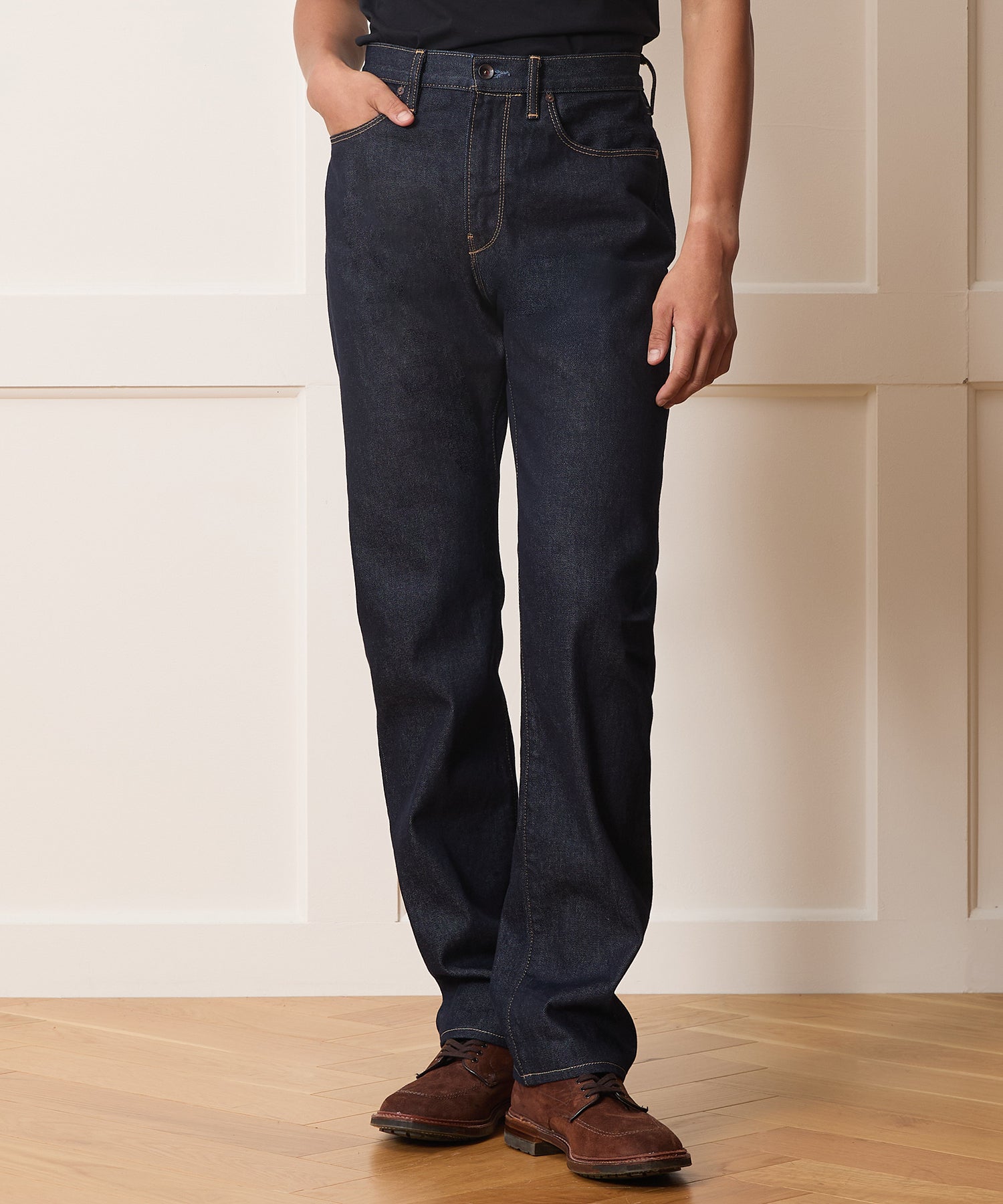 Straight Fit Jean in Indigo Rinse