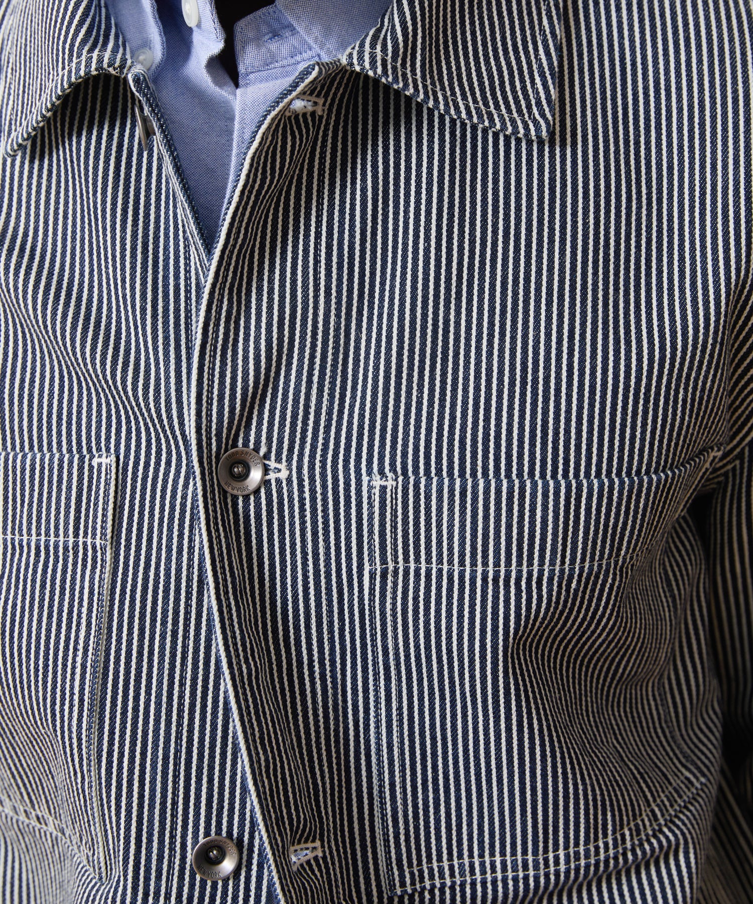 Hickory Stripe Denim Jacket