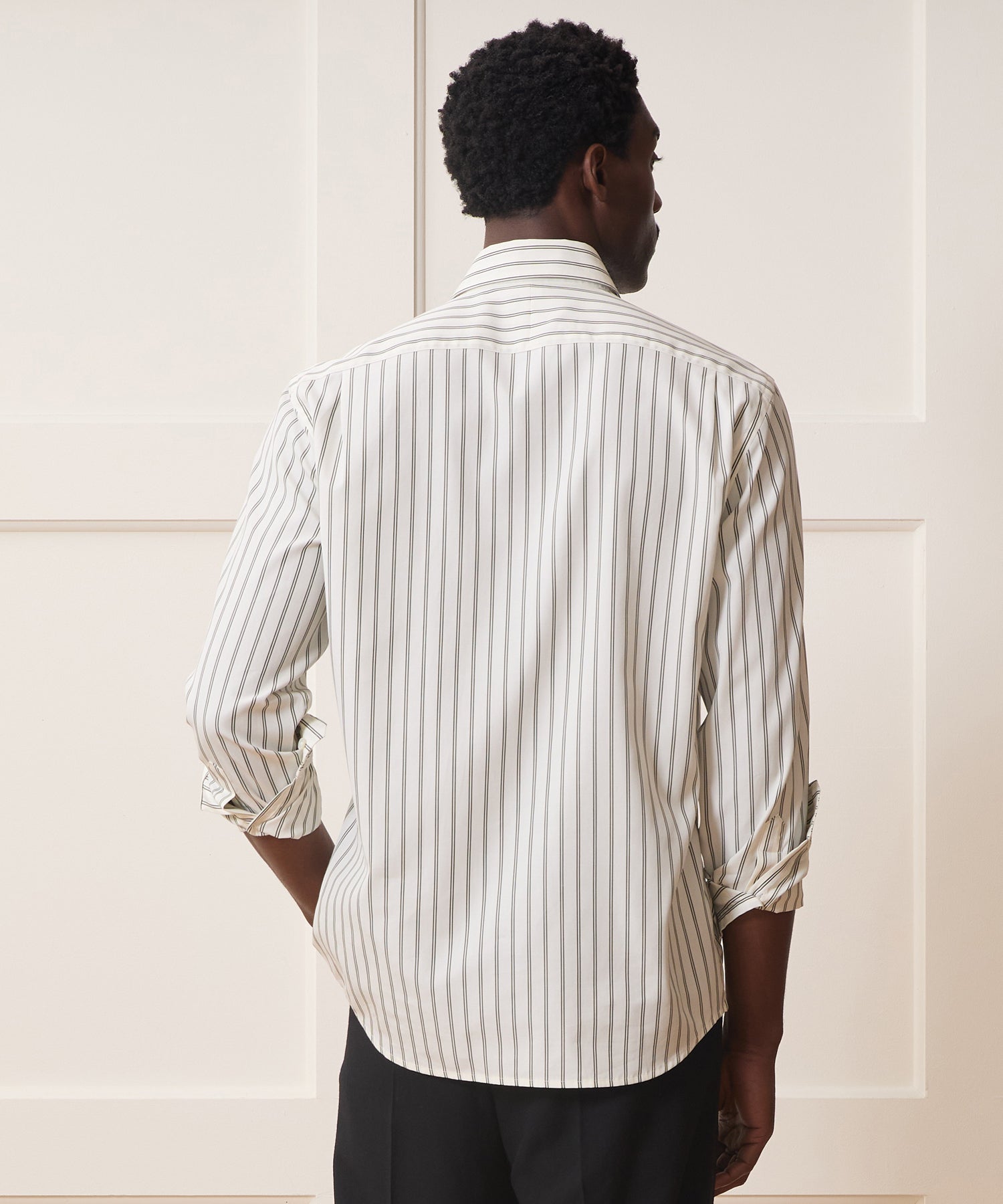 Poplin Long Point Collar Dress Shirt