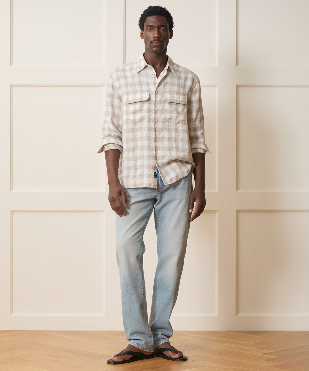 Sea Soft Linen Utility Shirt