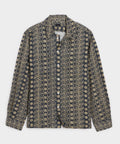 Linen Batik Camp Collar Shirt