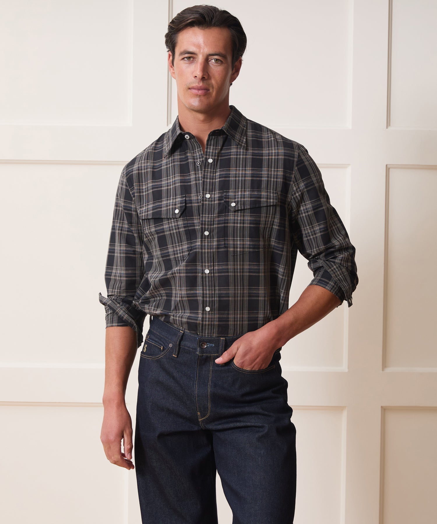 Cotton-Linen Rancher Shirt