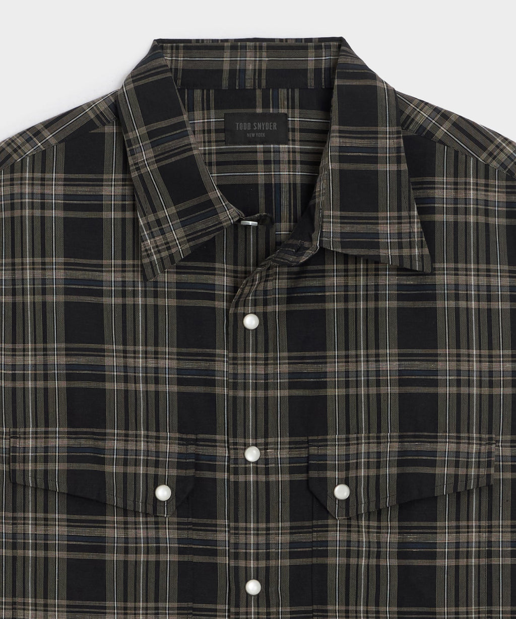 Cotton-Linen Rancher Shirt