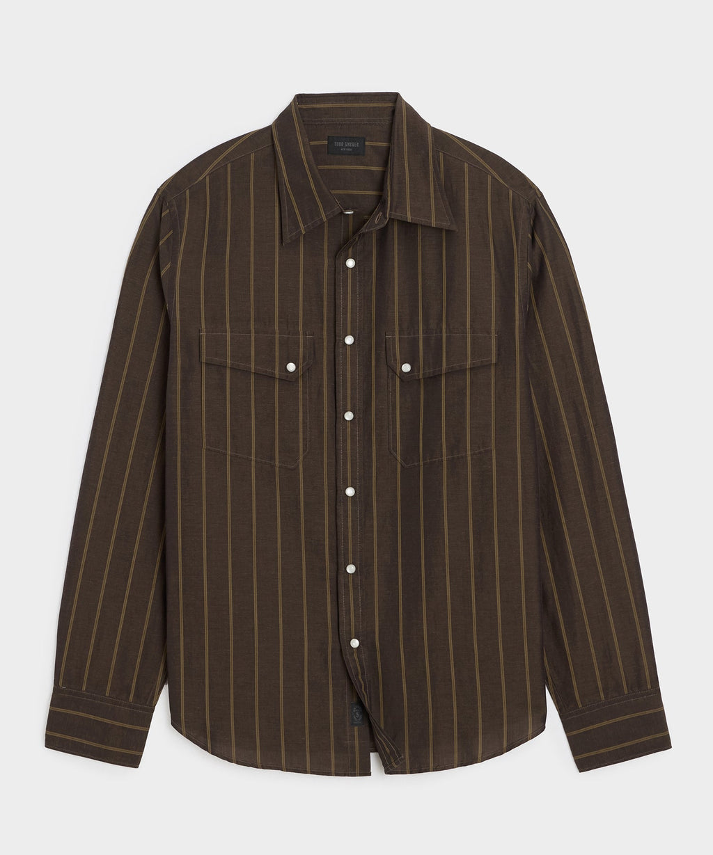 Cotton-Linen Rancher Shirt