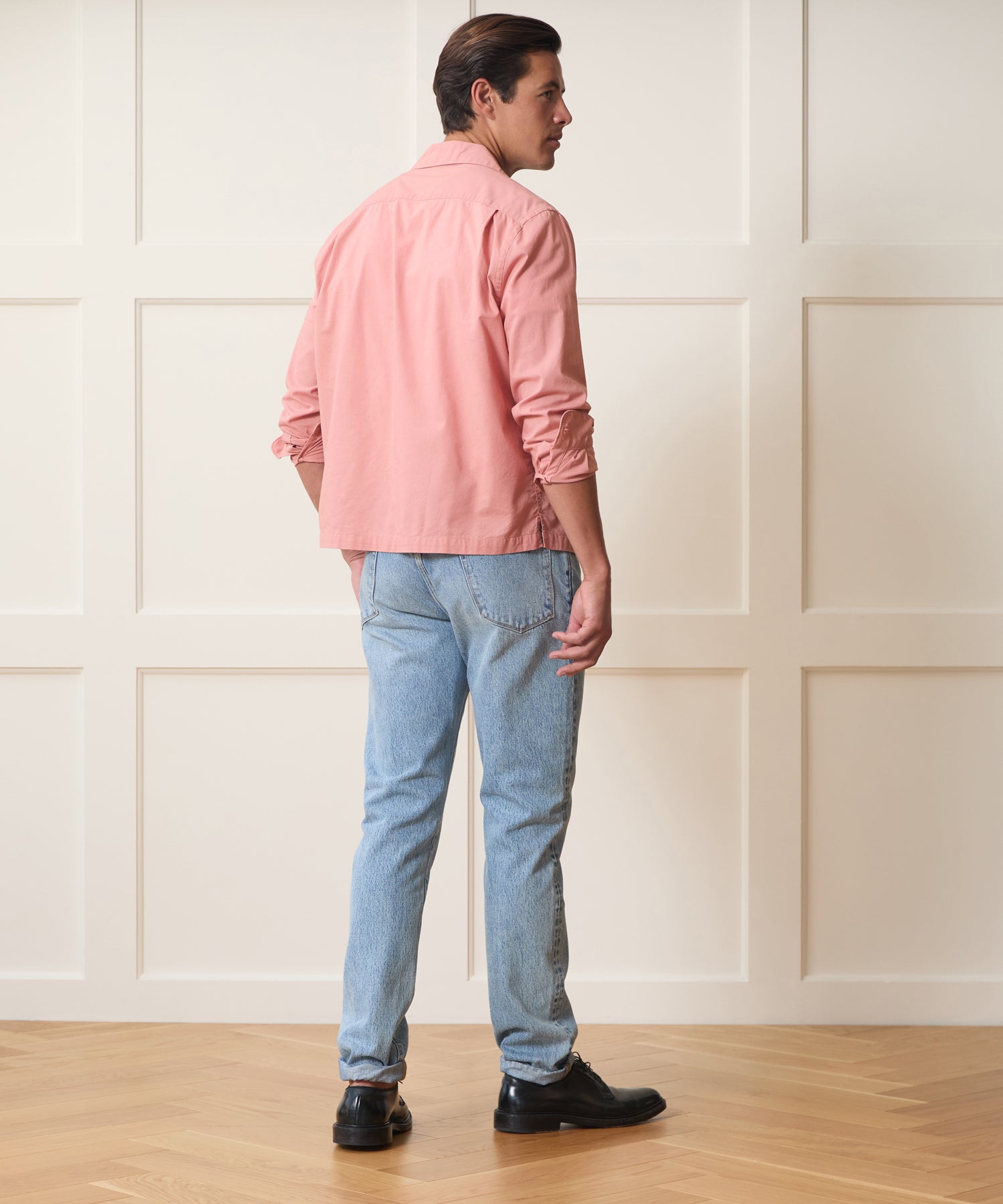 Embroidered Camp Collar Shirt