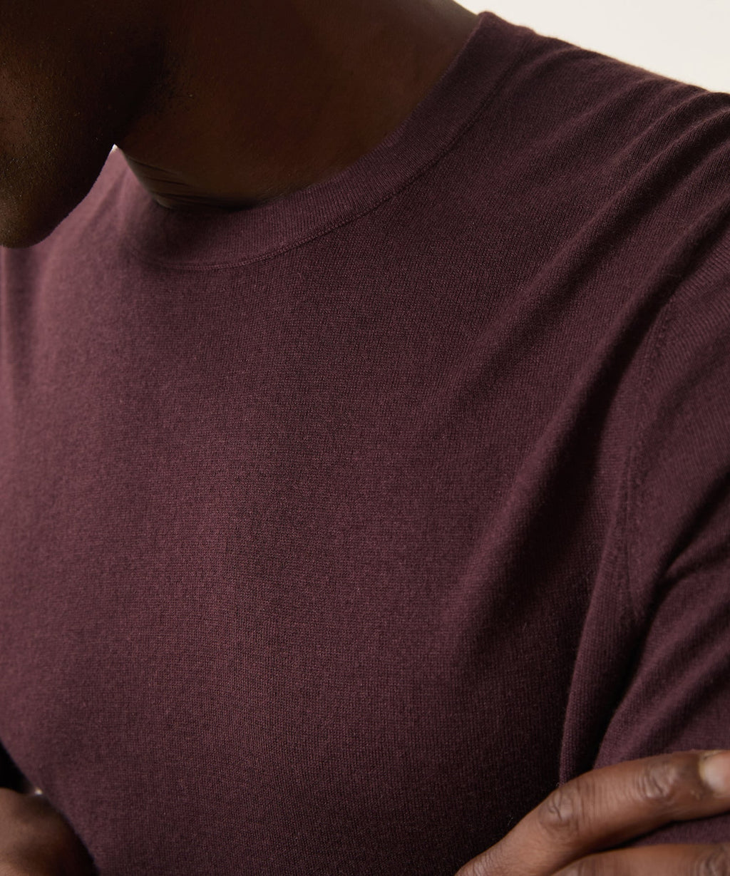 Silk-Cashmere Crewneck Sweater