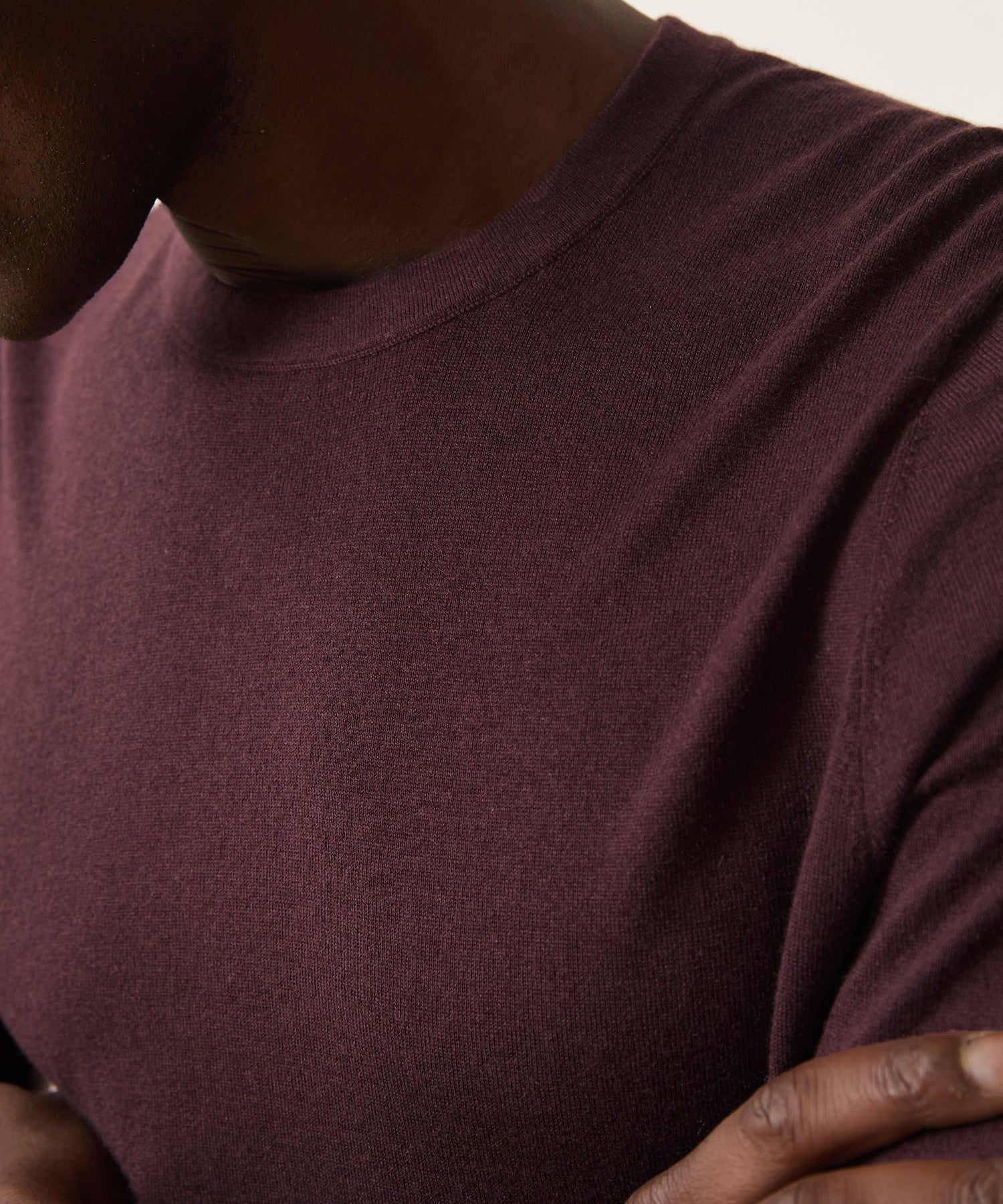 Silk-Cashmere Crewneck Sweater