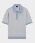 Linen Stripe Sweater Polo