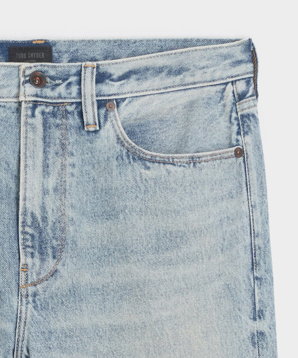 High-Rise Slim Fit Jean in Light Indigo