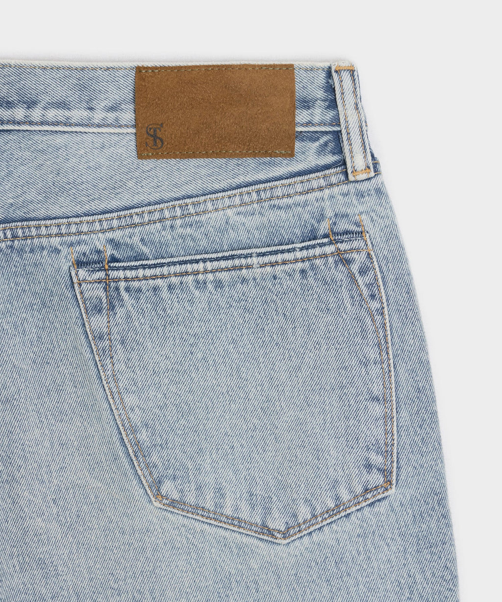 High-Rise Slim Fit Jean in Light Indigo