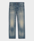 Straight Fit Jean in Worn Dark Indigo