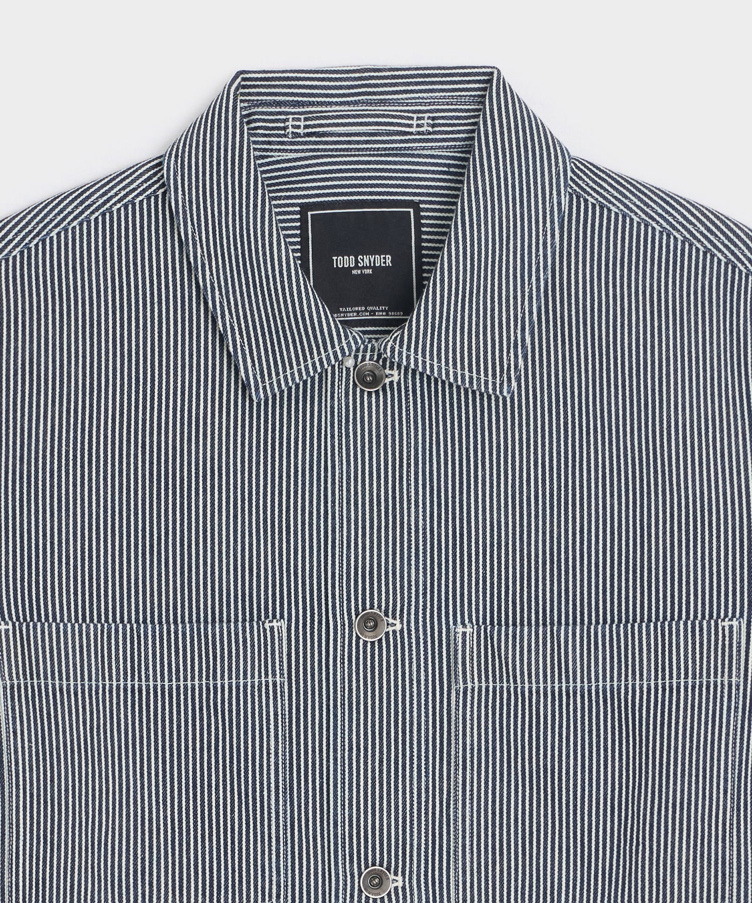 Hickory Stripe Denim Jacket