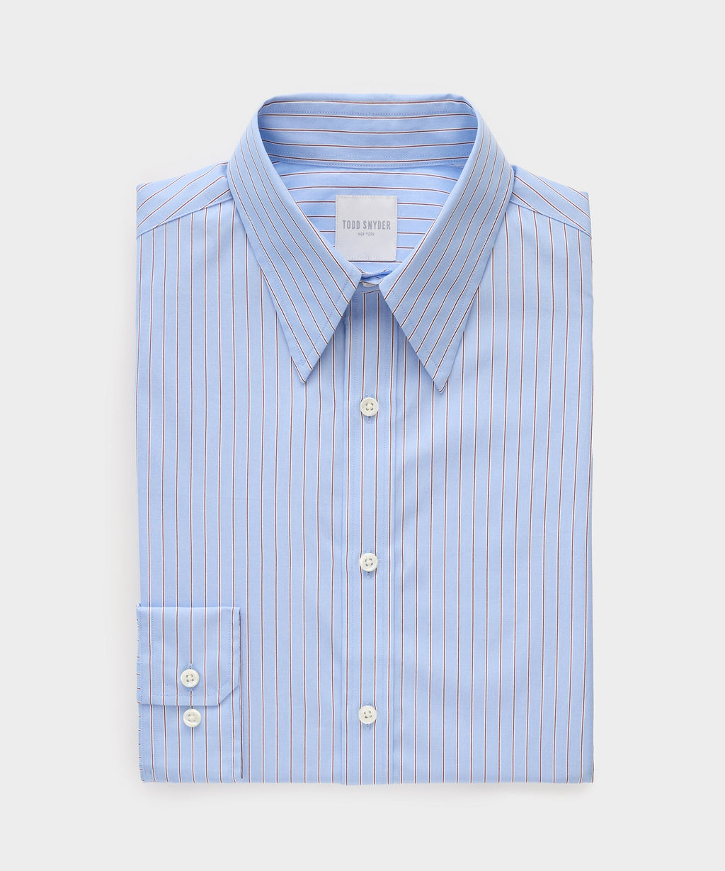 Poplin Long Point Collar Dress Shirt
