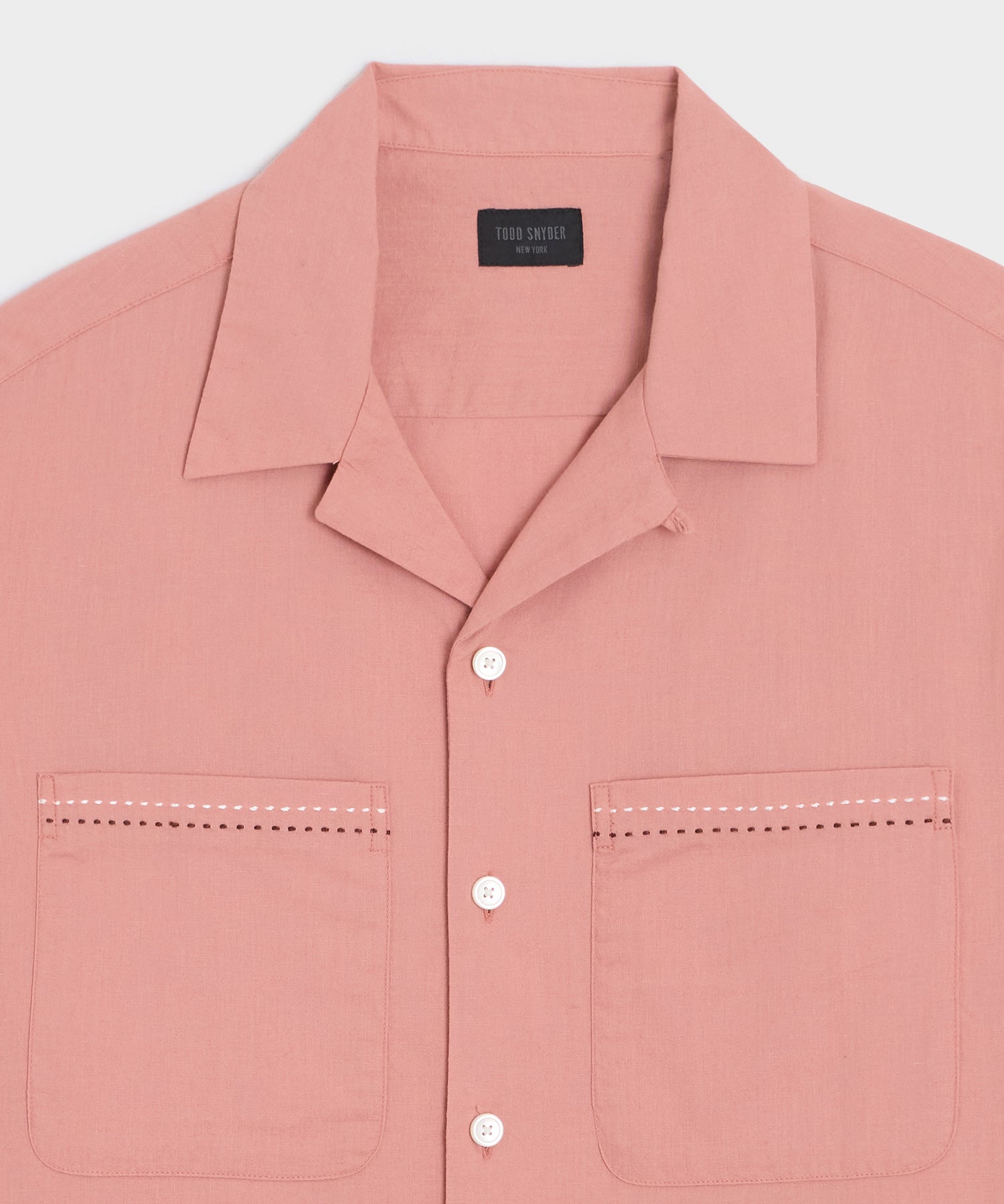 Embroidered Camp Collar Shirt