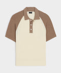 Raglan Bouclé Sweater Polo