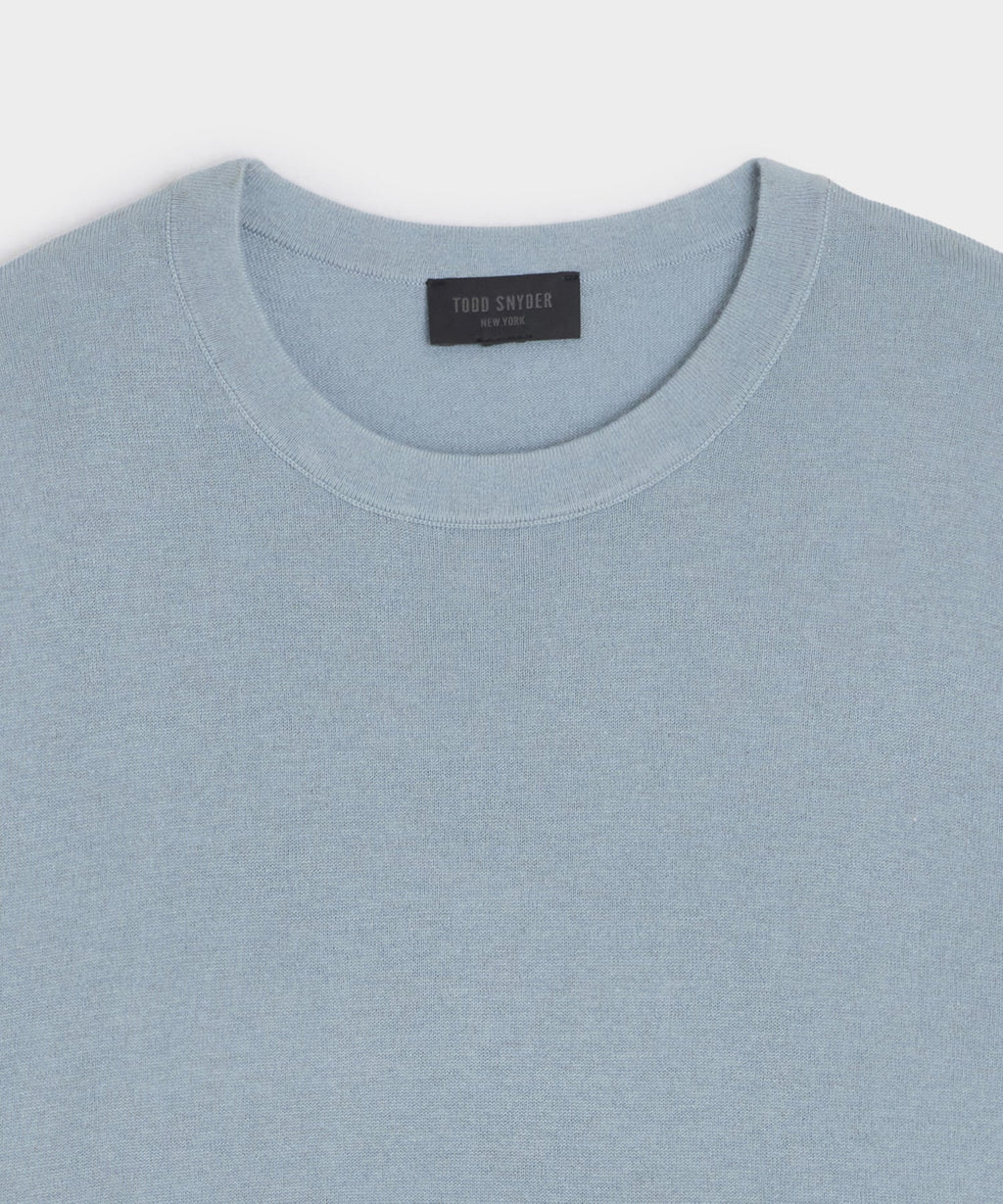Silk-Cashmere Crewneck Sweater
