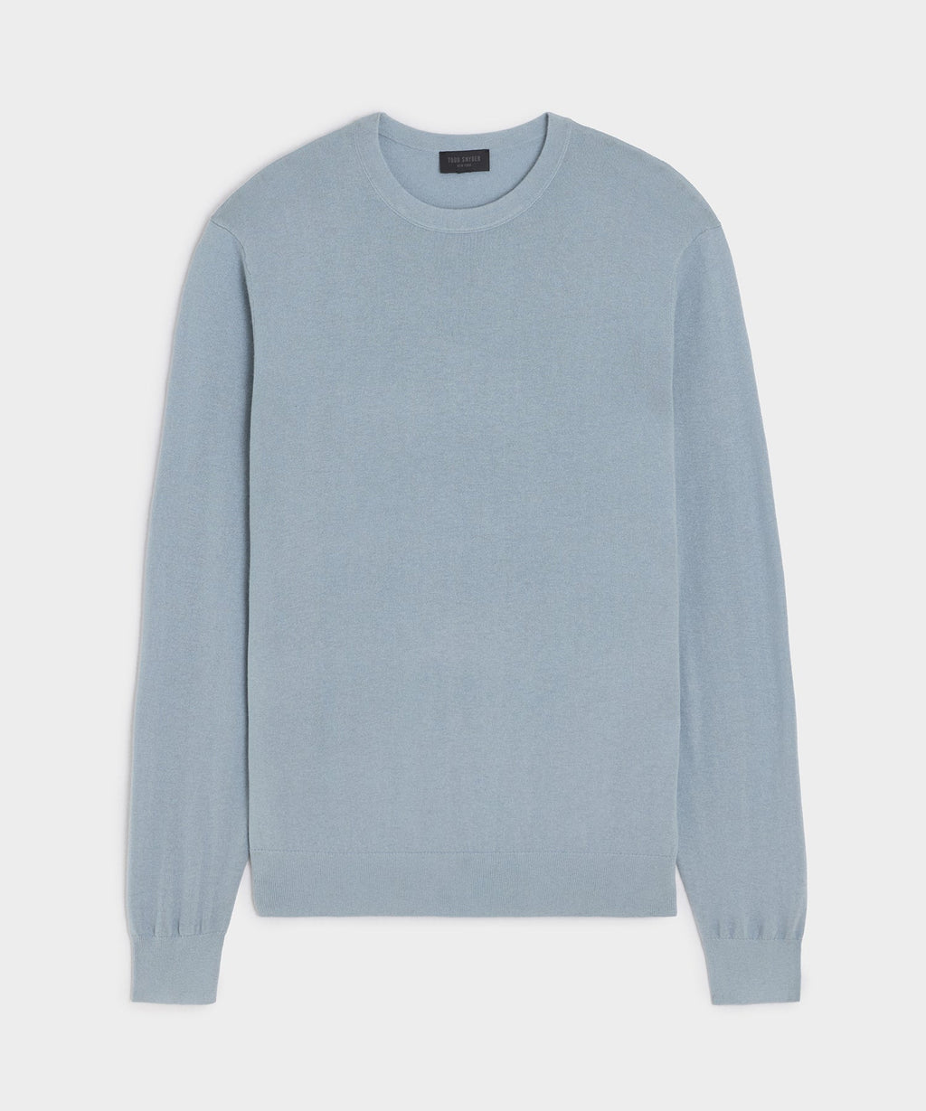 Silk-Cashmere Crewneck Sweater