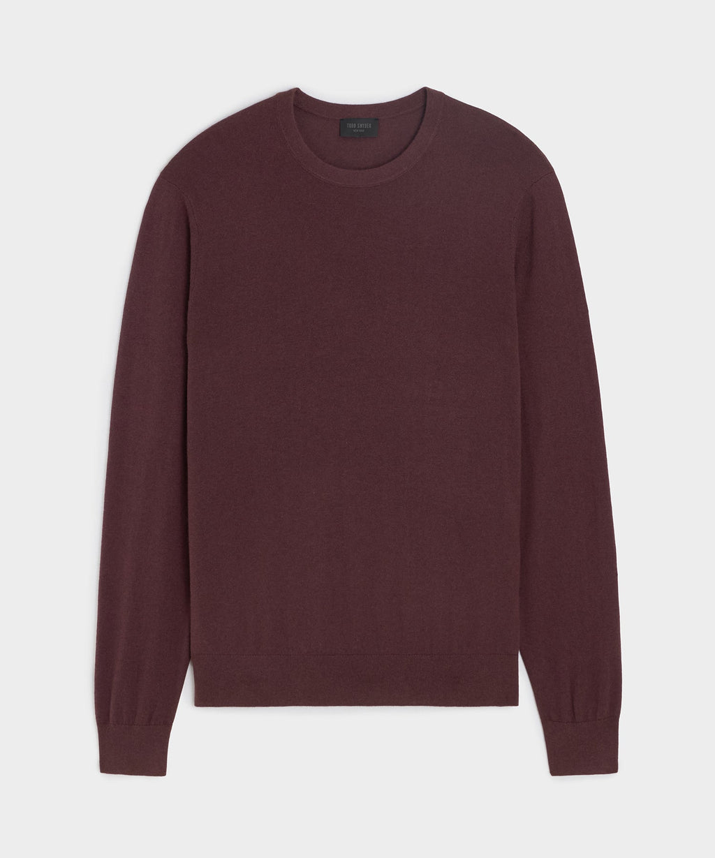 Silk-Cashmere Crewneck Sweater