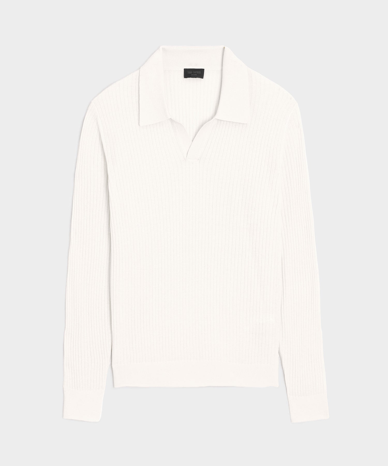 Silk-Cashmere Ribbed Montauk Sweater Polo