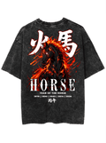ZODIAC HORSE PREMIUM OVERSIZED TEE