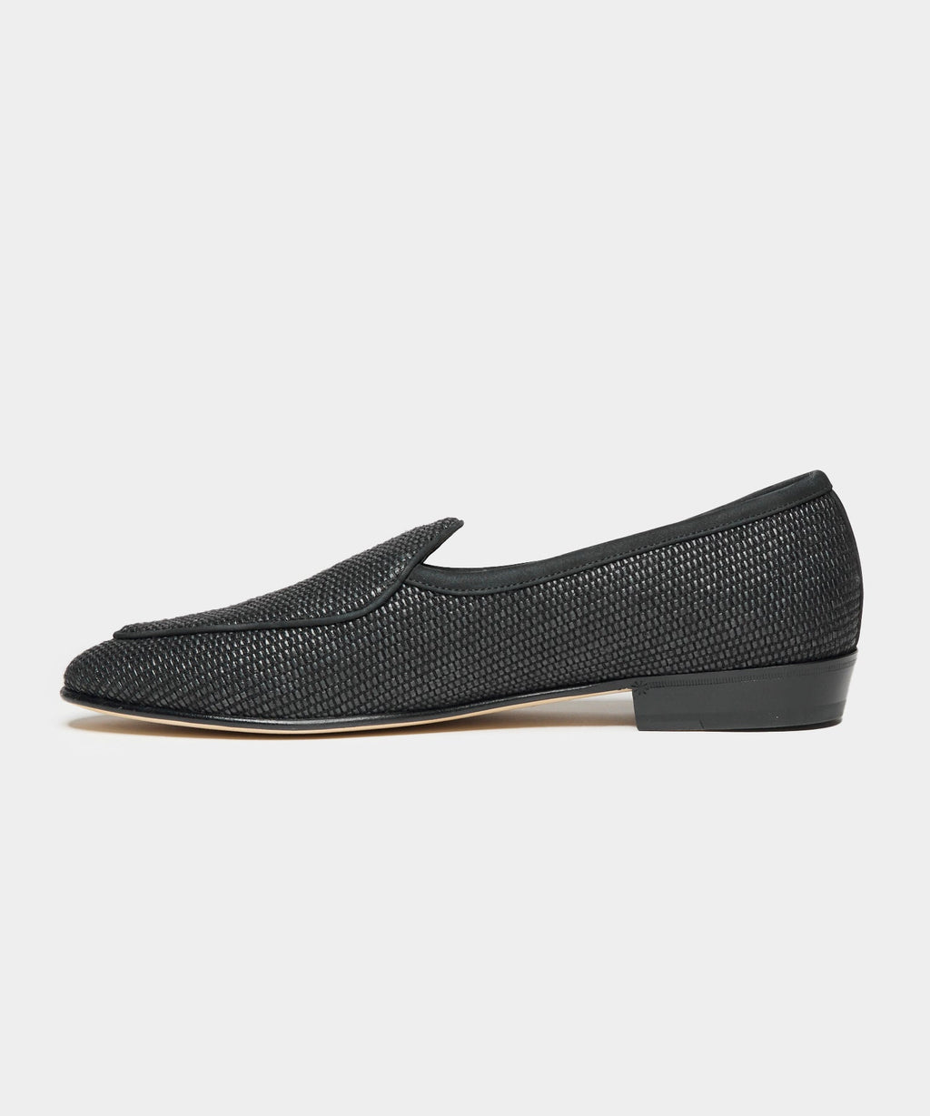 Baudoin & Lange Raffia Sagan Loafer