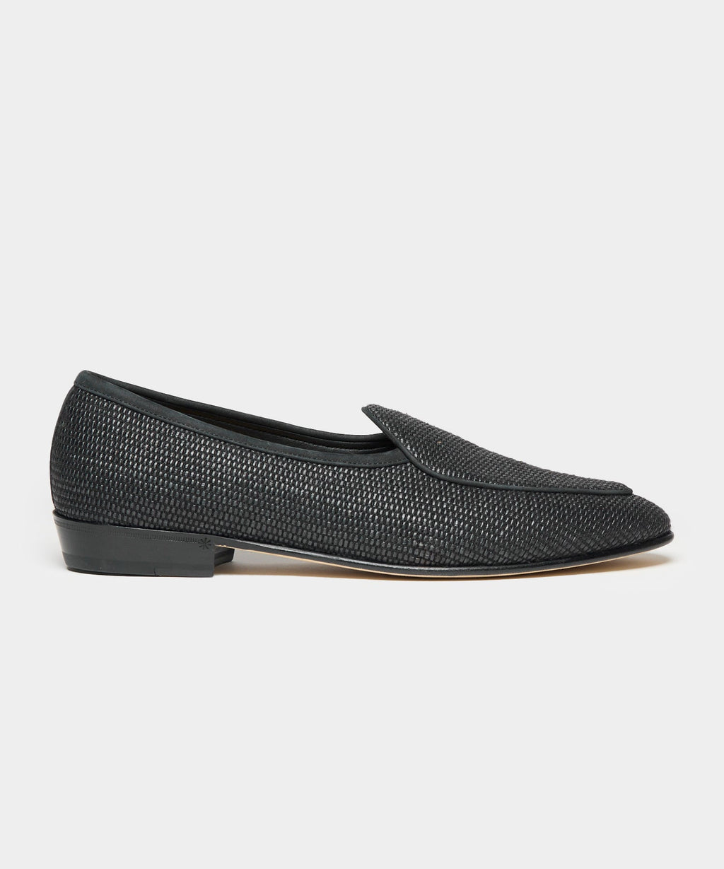 Baudoin & Lange Raffia Sagan Loafer