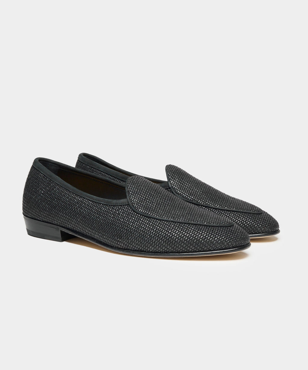 Baudoin & Lange Raffia Sagan Loafer