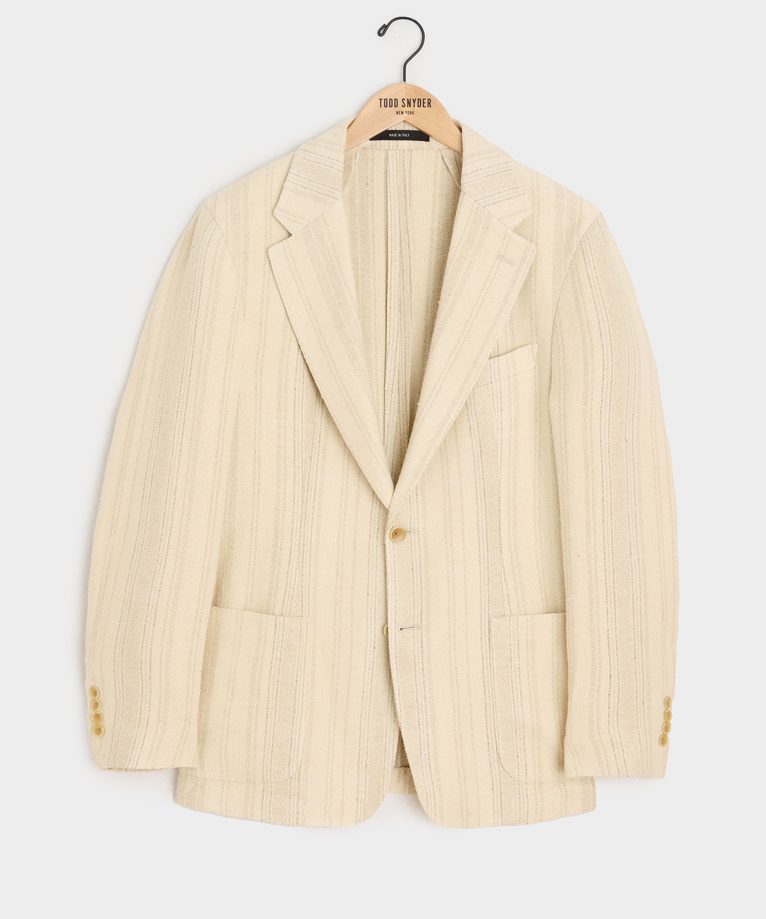 Italian Linen Silk Double Stripe Sport Coat